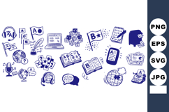 Education Icon Set for Digital Learning Materials Product Image 1