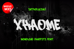 Xhaome | Hand Brush Graffiti Webfont for Urban Websites Product Image 1
