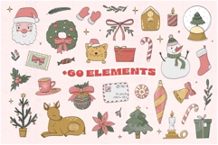 CHRISTMAS DOODLES | EPS PNG SVG JPG Product Image 2