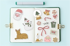 CHRISTMAS DOODLES | EPS PNG SVG JPG Product Image 5