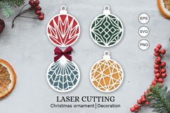 Bundle laser Cut Christmas SVG / Bundle christmas ornaments Product Image 3