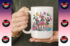 African American Christmas Clipart Bundle png Product Image 5