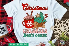 Christmas svg, Christmas Calories Don't Count svg Product Image 1