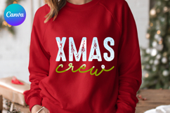 Xmas crew Christmas Canva Frame Shirt Design Product Image 1