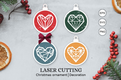 Bundle laser Cut Christmas SVG / Bundle christmas ornaments Product Image 5