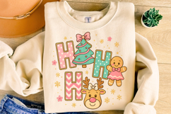 Ho Ho Ho PNG, Christmas PNG, Merry Christmas PNG, Preppy PNG Product Image 4