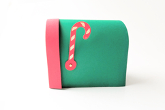 3D Christmas Mailbox SVG