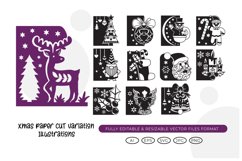 Xmas Paper Cut Variation Illustrations Product Image 1