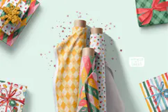 8 CHRISTMAS PATTERNS | EPS PNG SVG JPG Product Image 5