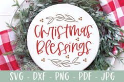 Christmas Blessings - Christmas Ornament SVG Product Image 5