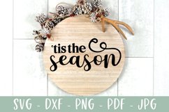 Tis The Season - Classic Christmas Farmhouse Sign SVG Product Image 3