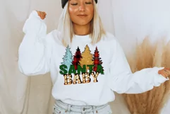 Xmas Santa Girl PNG Sublimation Gift For Her Shirts and Mugs