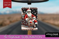 Christmas Skeleton Air Freshener PNG - Santa Car Freshener Product Image 1