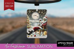 Christmas Skeleton Air Freshener PNG - Santa Car Freshener Product Image 1