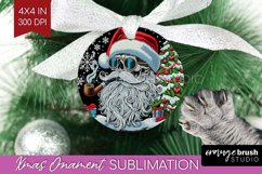 Christmas Skeleton Ornament PNG - Santa Xmas Sublimation Product Image 1