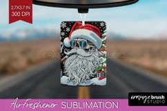 Christmas Skeleton Air Freshener PNG - Santa Car Freshener Product Image 1