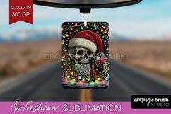 Christmas Skeleton Air Freshener PNG - Santa Car Freshener Product Image 1