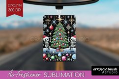 Christmas Skeleton Air Freshener PNG - Santa Car Freshener Product Image 1