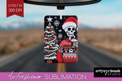 Christmas Skeleton Air Freshener PNG - Santa Car Freshener Product Image 1