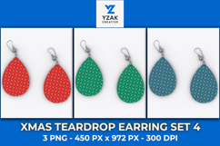Xmas Teardrop Earring Set 4 Product Image 1