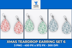 Xmas Teardrop Earring Set 6 Product Image 1