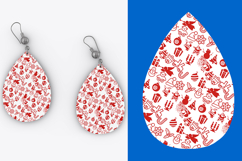 Xmas Teardrop Earring Set 6 Product Image 2