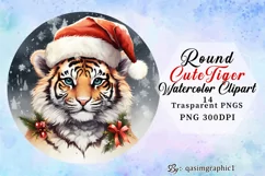 card making clip art,watercolor clipart,Digital Paper Craft,printable wall art,christmas clipart,Tiger clipart,christmas Tiger,christmas decoration,Tiger png,winter holiday, winter clipart,Tiger watercolor,xmas Tiger clipart, Scrapbooking,Sublimation