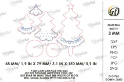 Standing Christmas Tree Laser Cut. Christmas Decor SVG Product Image 2