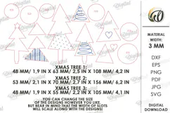 Standing Christmas Trees Laser Cut. Christmas Decor SVG Product Image 2