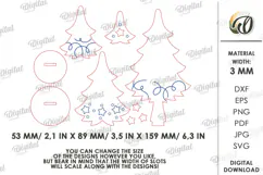 Standing Christmas Tree Laser Cut. Christmas Decor SVG Product Image 2