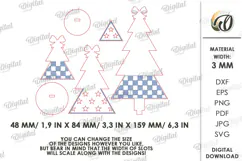 Standing Christmas Tree Laser Cut. Christmas Decor SVG Product Image 2