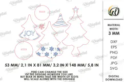 Standing Christmas Tree Laser Cut. Christmas Decor SVG Product Image 2