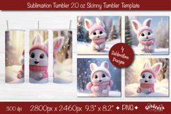 Tumbler Xmas Tumbler, Christmas Tumbler wrap 20 Oz sublimation design PNG. This 20 oz skinny Christmas tumbler sublimation design product contains 4 designs with Christmas Bunny