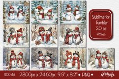 Tumbler Xmas Tumbler, Christmas Tumbler wrap Bundle 20 Oz sublimation design PNG. This 20 oz skinny Christmas tumbler sublimation design product contains 20 designs with a Christmas watercolor snowman.