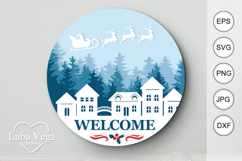 BUNDLE MERRY CHRISTMAS HANGER / Merry Christmas Door Hanger Product Image 7