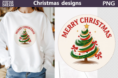 Christmas Tree Sublimation | Merry Christmas Product Image 1