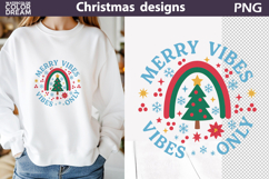 Christmas Tree Sublimation | Merry Vibes Product Image 1