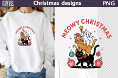 Christmas Sublimation | Meowy Christmas Product Image 1