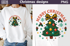 Christmas Tree Sublimation | Merry Christmas Design Product Image 1