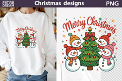 Snowman Sublimation | Merry Christmas Product Image 1