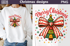 Christmas Bow Sublimation | Merry Christmas Product Image 1