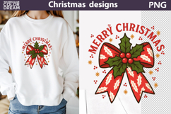 Christmas Bow Sublimation | Merry Christmas Product Image 1