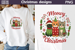 Christmas Sublimation | Meowy Christmas Product Image 1