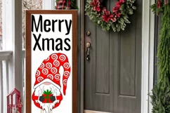 Christmas Welcome sign SVG | Merry Xmas Gnome Sign Product Image 2