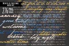 Winter/ Christmas Decorative Word- Art Product Image 1
