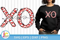 Hugs and Kisses XO Svg, Valentine's day svg Product Image 1