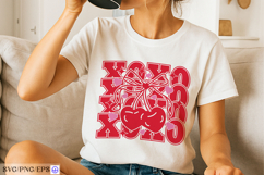 Valentine XOXO SVG PNG T-shirt Design Product Image 1
