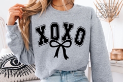 XOXO Coquette Ribbon Valentines Day SVG PNG Hugs and Kisses Product Image 5