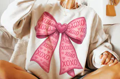 Xoxo Valentine Coquette Bow PNG, Valentine's Day PNG, Love Product Image 1
