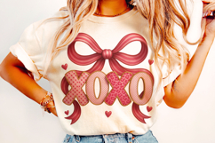 XoXo Coquette Bow Valentine's Day PNG, Love PNG, Cupid PNG Product Image 1